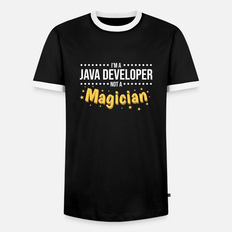 Java Developer - T-shirt contrasté Homme - noir/blanc