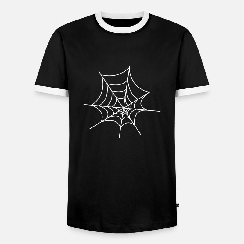 Cobweb - Men's Ringer Shirt - black/white