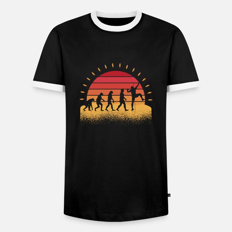 Evolution Alpinisme Bloc Escalade - T-shirt contrasté Homme - noir/blanc