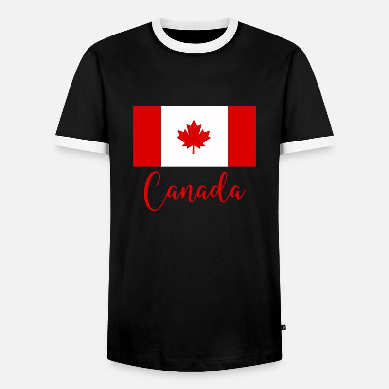Canada Canada - Men's Ringer Shirt - black/white