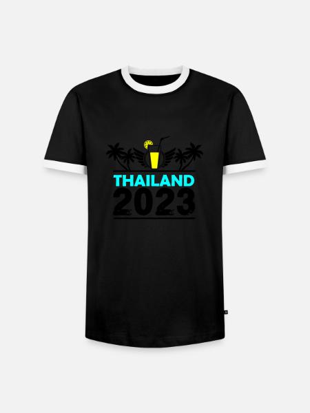Thailand 2023 - Men's Ringer Shirt - black/white