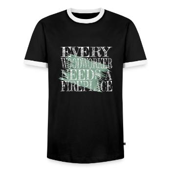 Dispositifs actuels électrochocs électriques impressionnants - T-shirt contrasté Homme - noir/blanc - Devant - AI Model Female 172 light (172cm) & AI Model Male 178 light (178cm)