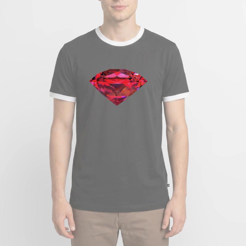 Reddish Ruby Men's Ringer Shirt