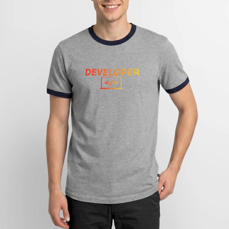 Developer - Informatik IT EDV PC Computer Shirt Men's Ringer Shirt