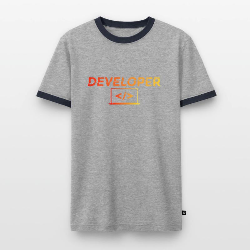 Developer - Informatik IT EDV PC Computer Shirt Men's Ringer Shirt