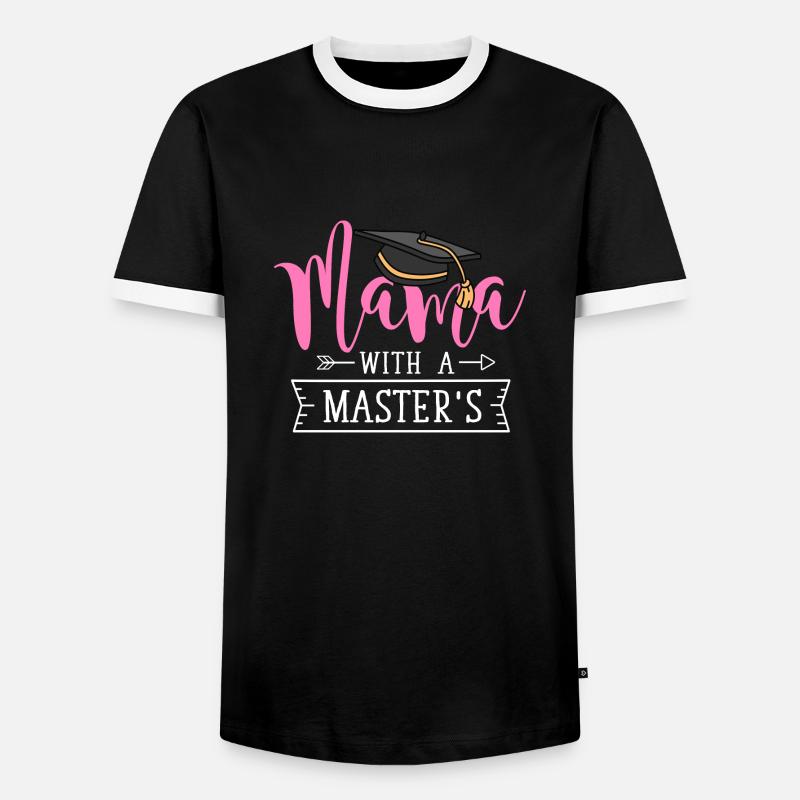 Master's Degree Studies Master's Degree - Men's Ringer Shirt - black/white