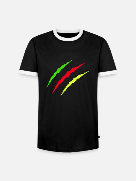 Claws Kurdistan - Men's Ringer Shirt - black/white