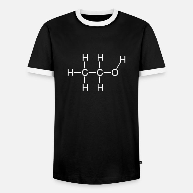 Ethanol - Men's Ringer Shirt - black/white