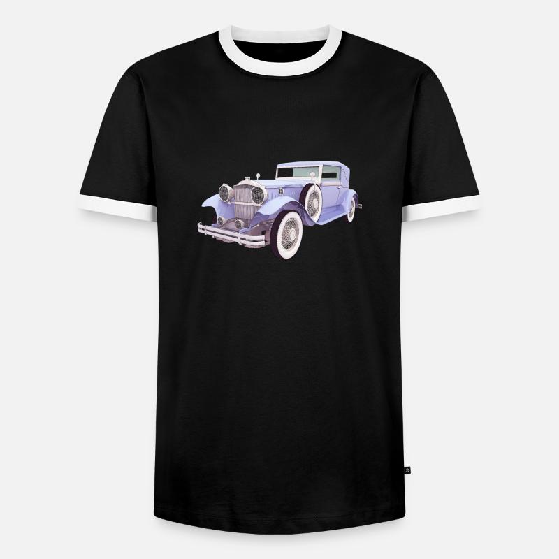 Oldtimer, Auto, Automobil - Männer Kontrast-T-Shirt - Schwarz/Weiß