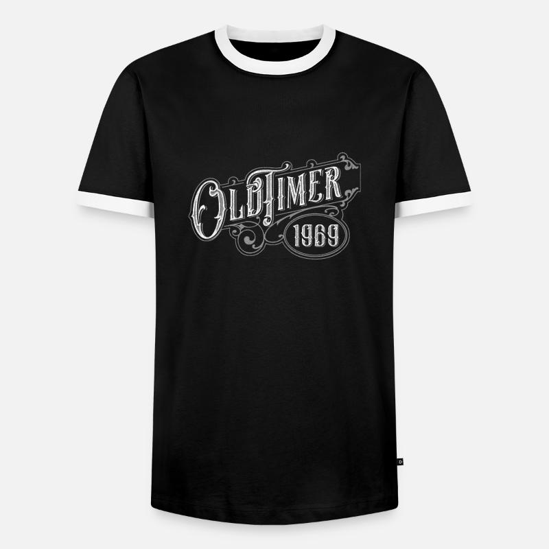 Oldtimer - Männer Kontrast-T-Shirt - Schwarz/Weiß