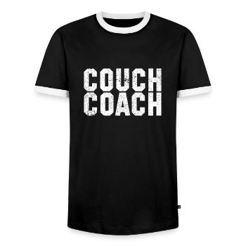 Coach Character Builder Attitude - Männer Kontrast-T-Shirt - Schwarz/Weiß - Vorne - AI Model Female 172 light (172cm) & AI Model Male 178 light (178cm)