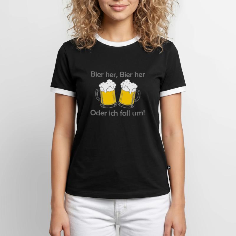 Bees here, Bees here - oder ich fall um! Men's Ringer Shirt