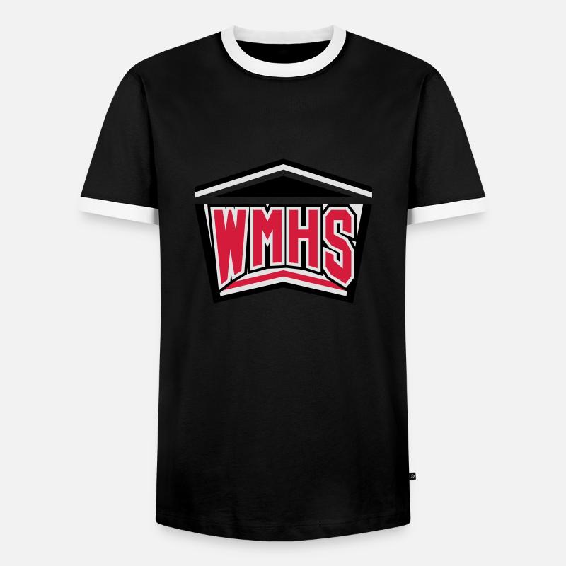 WMHS 2 - Männer Kontrast-T-Shirt - Schwarz/Weiß