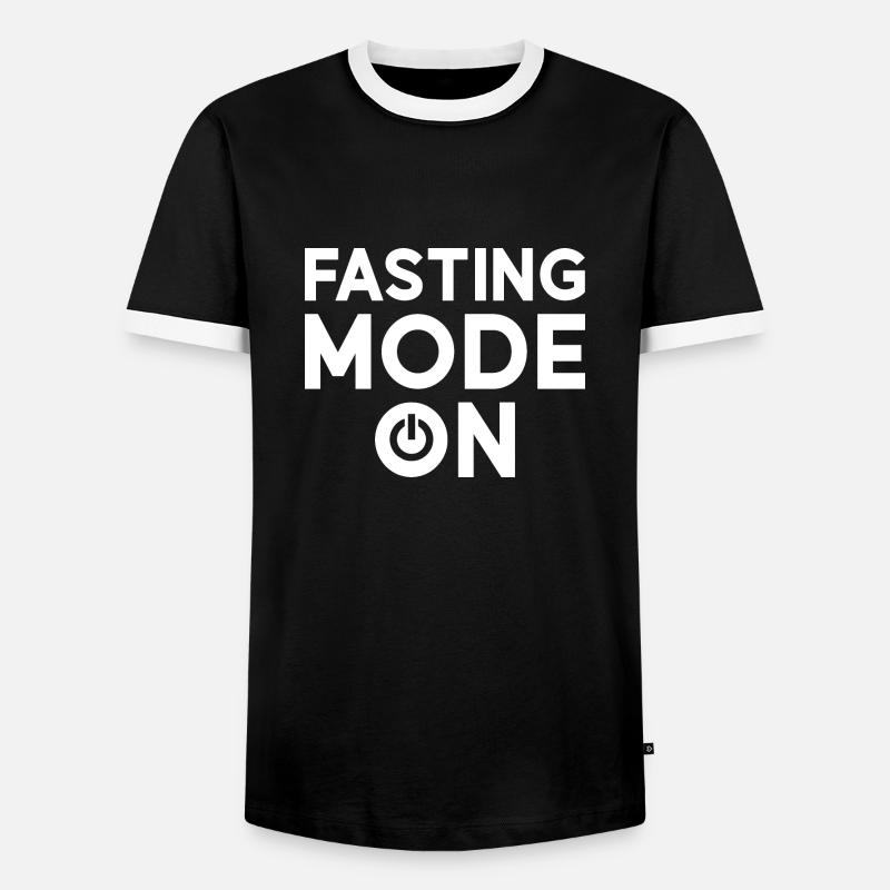 Fasting mode on Ramadan - Men's Ringer Shirt - black/white