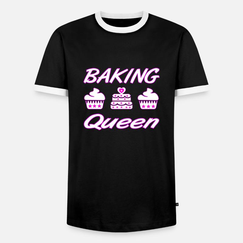Bake - Men's Ringer Shirt - black/white