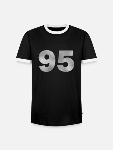 Birthday 95 years - Men's Ringer Shirt - black/white