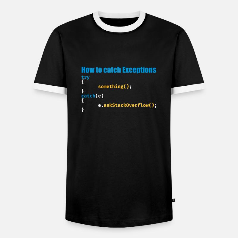 Programmierer, Software, Informatik, Developer - Männer Kontrast-T-Shirt - Schwarz/Weiß