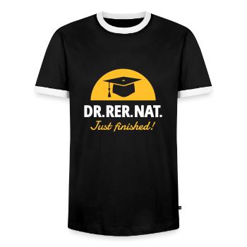 Docteur - T-shirt contrasté Homme - noir/blanc - Devant - AI Model Female 172 light (172cm) & AI Model Male 178 light (178cm)