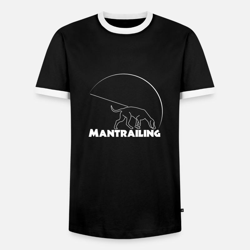 MT1 3 2 - Männer Kontrast-T-Shirt - Schwarz/Weiß