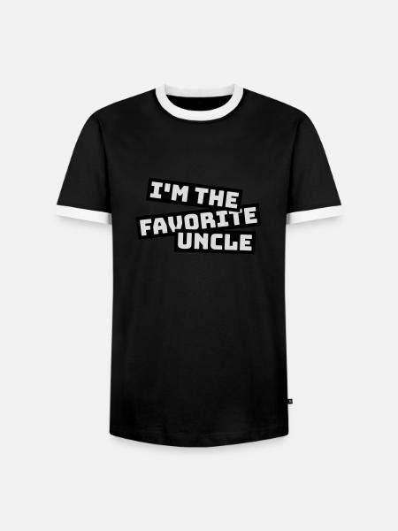 at The Favorite Uncle - Men's Ringer Shirt - black/white