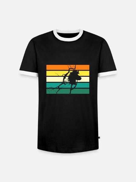 Steckenpferd Hobby Horsing - Männer Kontrast-T-Shirt - Schwarz/Weiß