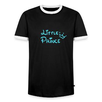 Little Prince Junge Baby Krone - Männer Kontrast-T-Shirt - Schwarz/Weiß - Vorne - AI Model Female 172 light (172cm) & AI Model Male 178 light (178cm)