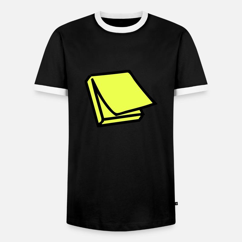 Postit - Männer Kontrast-T-Shirt - Schwarz/Weiß