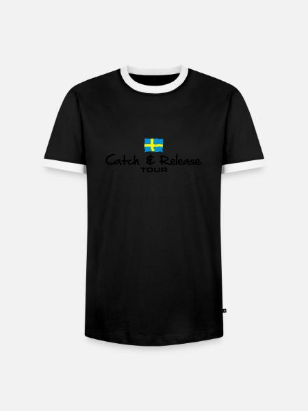 as28_cr_schweden_tour - Men's Ringer Shirt - black/white