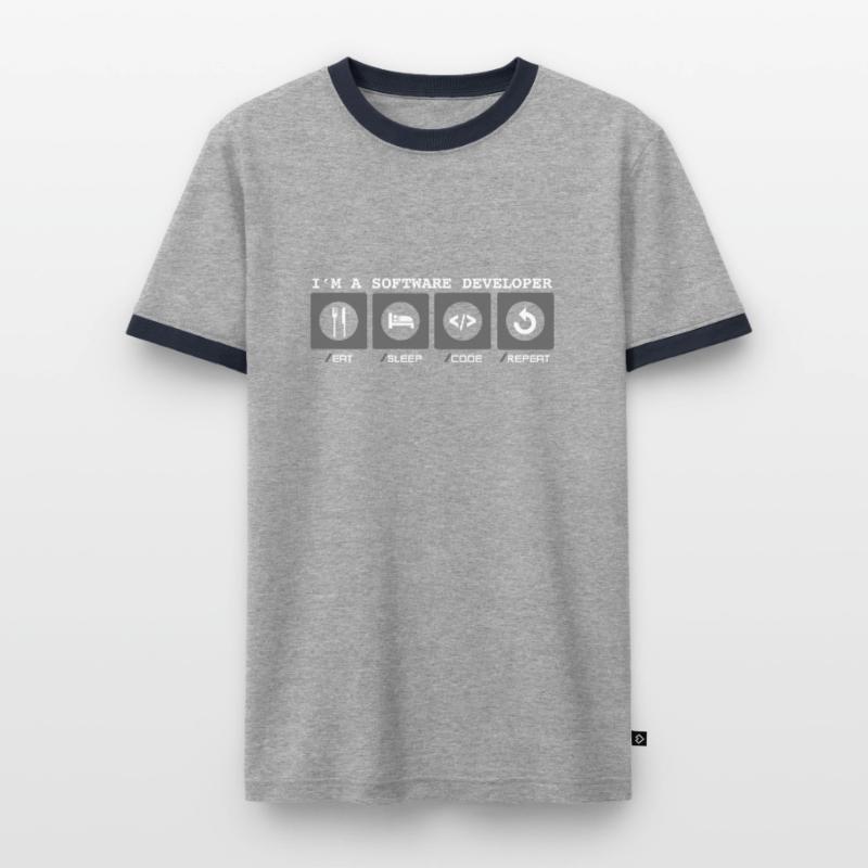 I'm a Software Developer - Softwareentwicklerin Männer Kontrast-T-Shirt