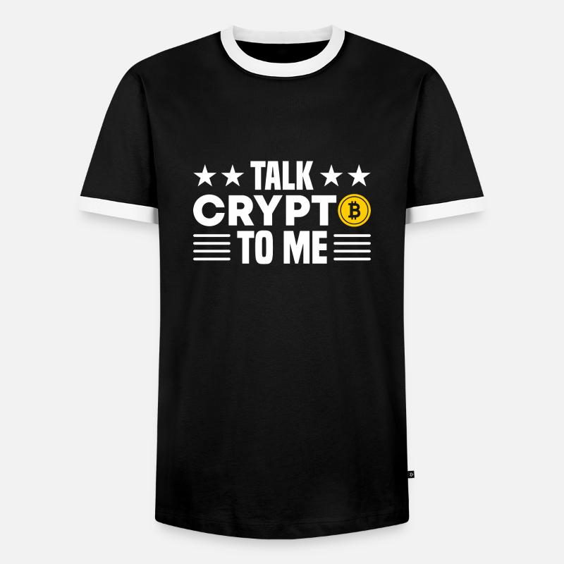 Crypto - Männer Kontrast-T-Shirt - Schwarz/Weiß