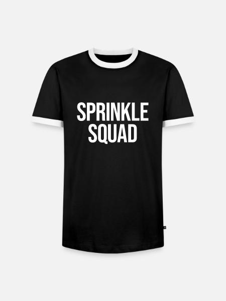 Sprinkle Squad - Lustiges Donut Geschenk - Männer Kontrast-T-Shirt - Schwarz/Weiß