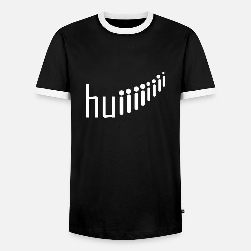 Rollercoaster Achterbahn - Männer Kontrast-T-Shirt - Schwarz/Weiß