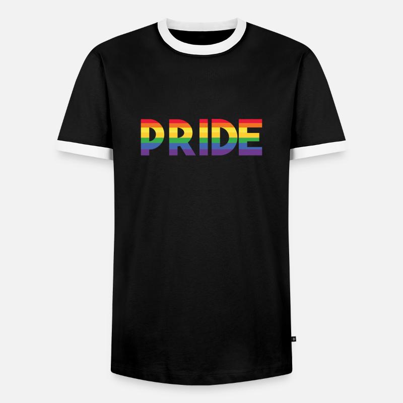 Pride - Men's Ringer Shirt - black/white