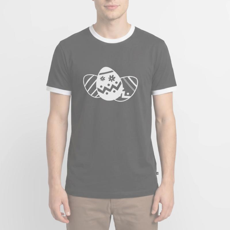 Easter Egg Eggs Easter Eggs Men's Ringer Shirt