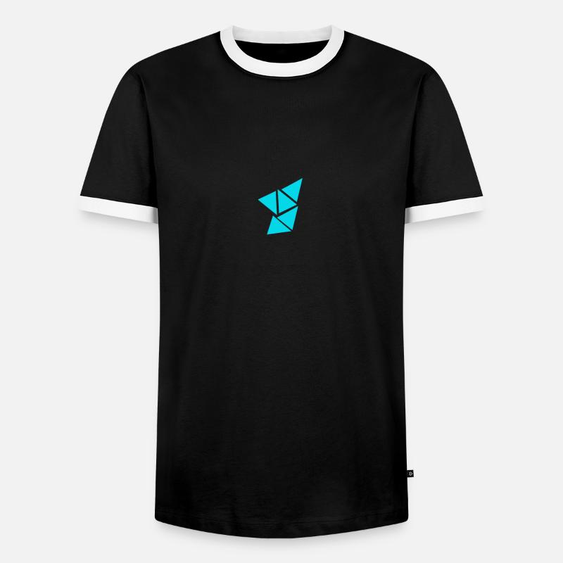 Pattern - Men's Ringer Shirt - black/white