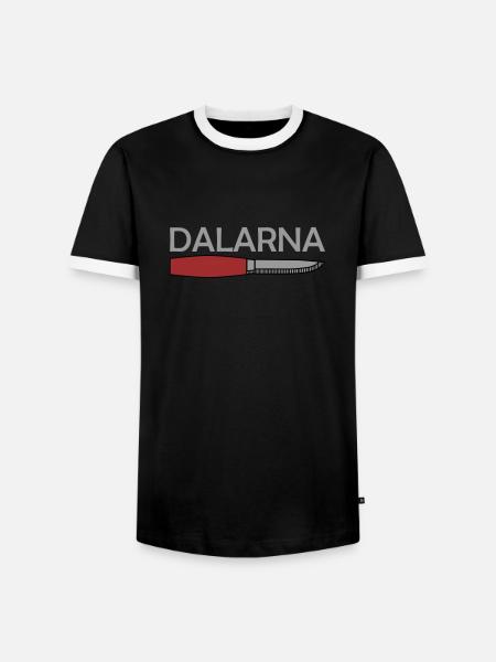 Dalarna - Men's Ringer Shirt - black/white