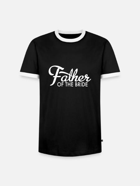 Vater der Braut - Männer Kontrast-T-Shirt - Schwarz/Weiß