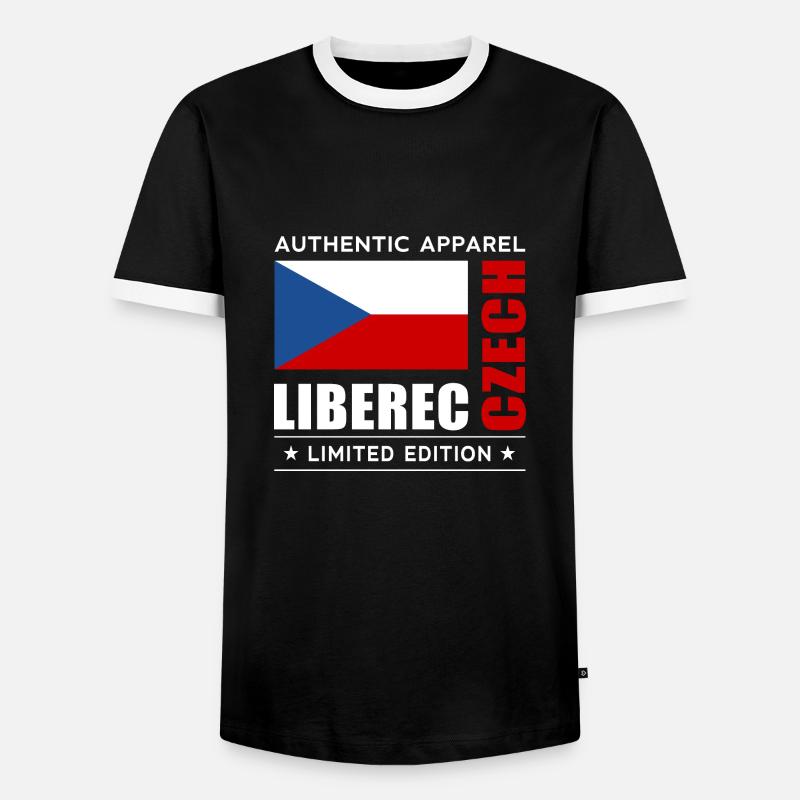 Liberec - Men's Ringer Shirt - black/white
