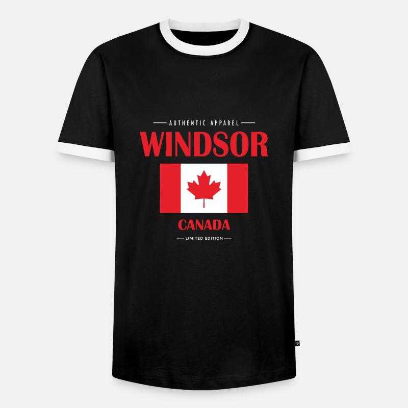Windsor - Männer Kontrast-T-Shirt - Schwarz/Weiß