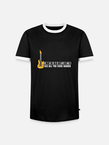 I may be old - Men's Ringer Shirt - black/white