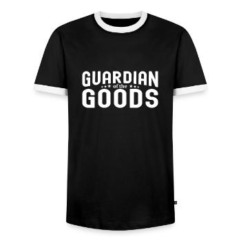 Forklift Operator Funny Gag Joke Forklift - Men's Ringer Shirt - black/white - Front - AI Model Female 172 light (172cm) & AI Model Male 178 light (178cm)