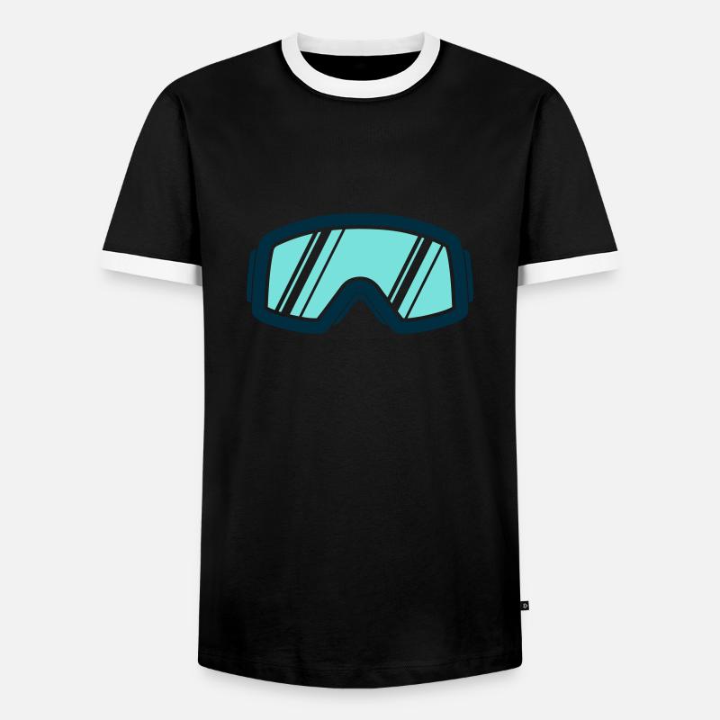 Ski goggles - Men's Ringer Shirt - black/white