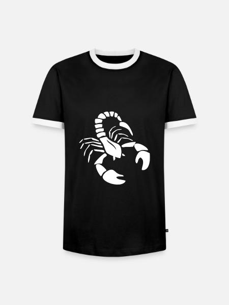 Scorpion - Men's Ringer Shirt - black/white