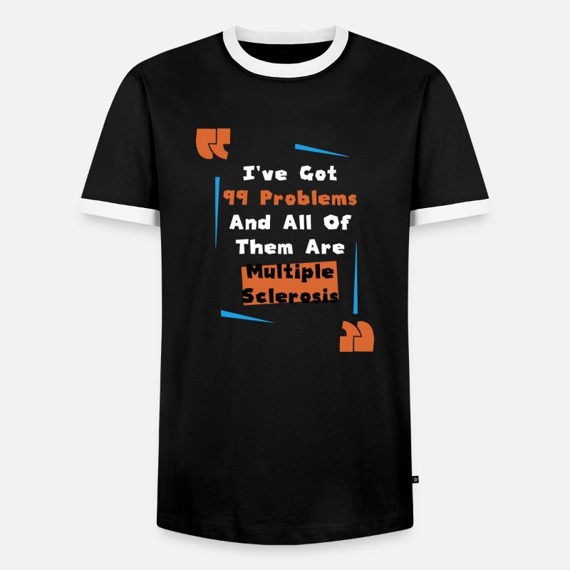 Disability Disabled Gift Handicap - Men's Ringer Shirt - black/white