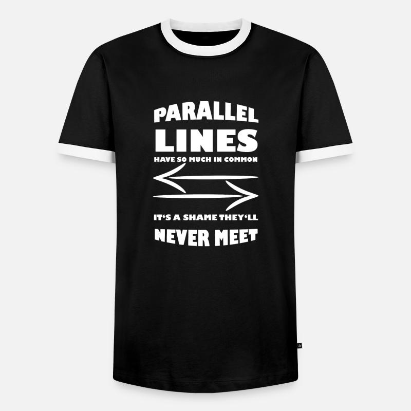 Math Math Math Teacher Mathematician - Men's Ringer Shirt - black/white