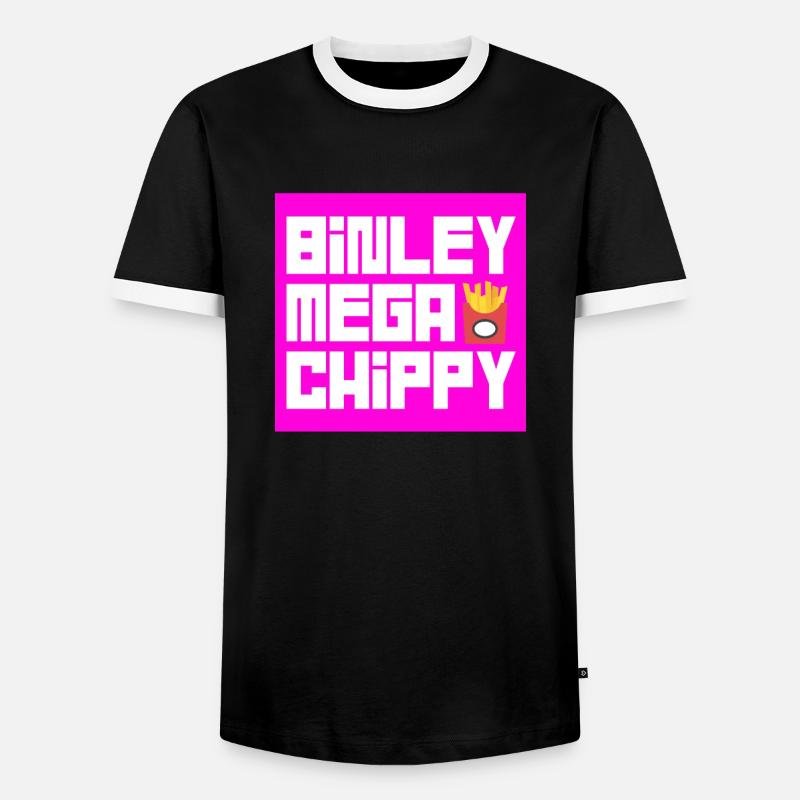 Binley Mega Chippy - Men's Ringer Shirt - black/white