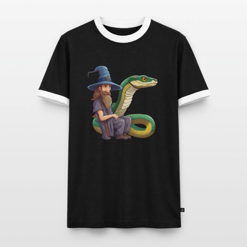Wizard Snake Anaconda snake Snake Boa Python Men's Ringer Shirt