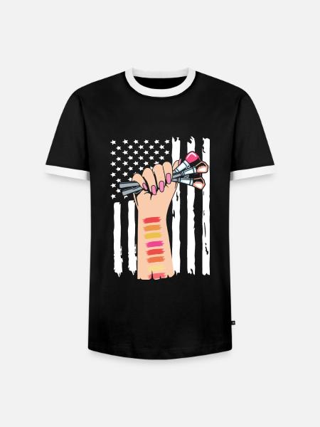 Kosmetikerin - Männer Kontrast-T-Shirt - Schwarz/Weiß
