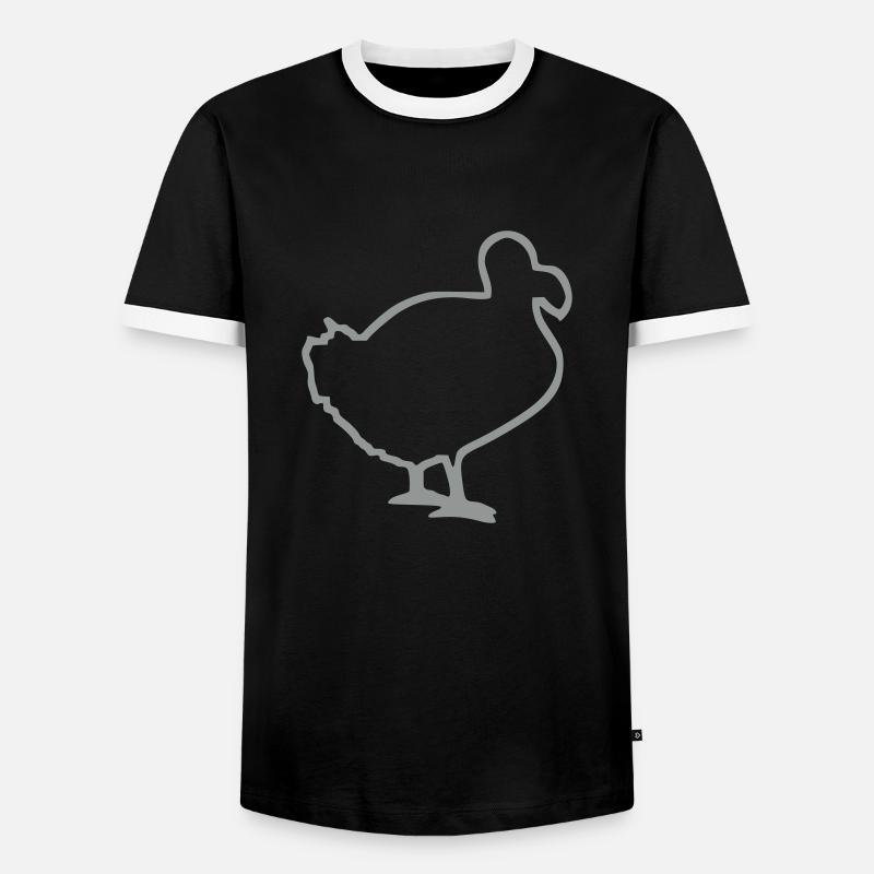 Dodo - Men's Ringer Shirt - black/white