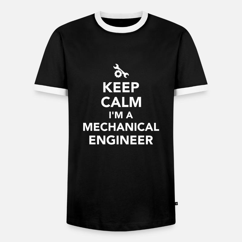Mechanical engineer - Men's Ringer Shirt - black/white